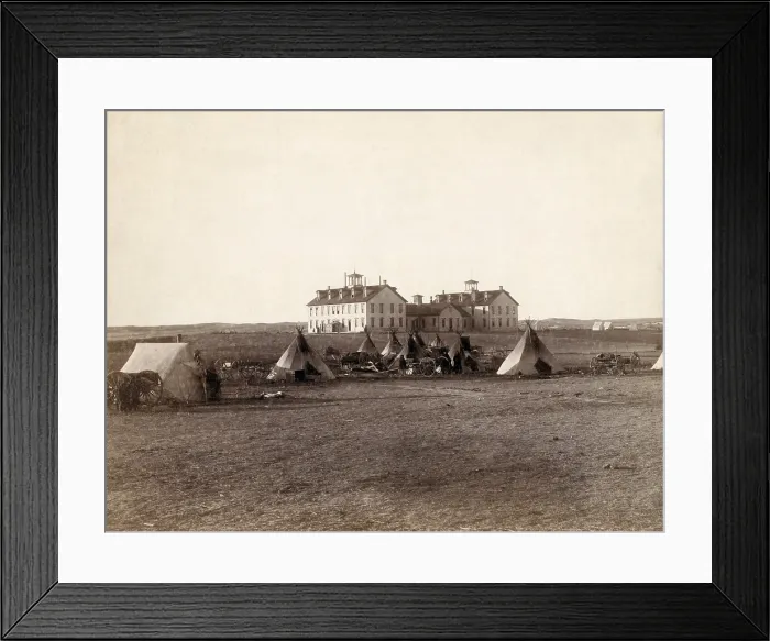Framed Print : U.S. School for Indians at Pine Ridge, South Dakota. Photo by John C. Grabill 1891 Framed Print : U.S. School for Indians at Pine Ridge, South Dakota. Photo by John C. Grabill 1891