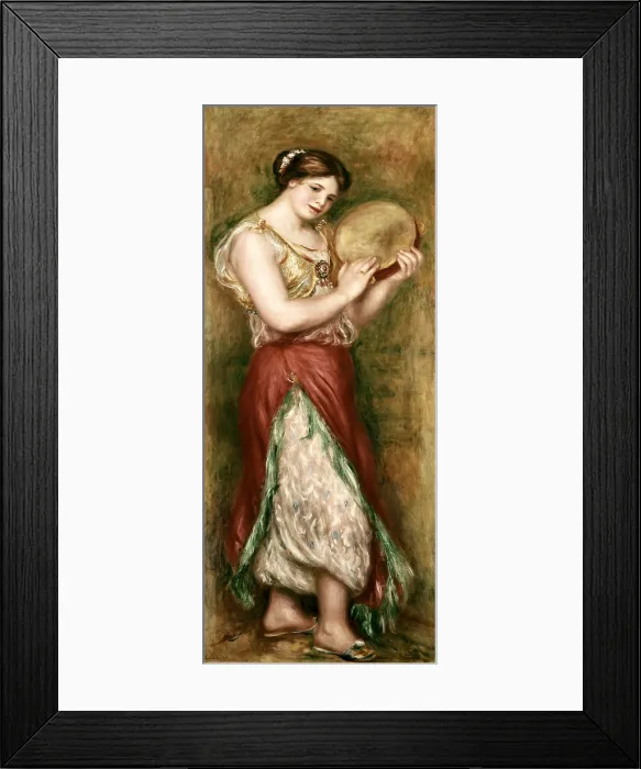 Framed Print : RENOIR, Pierre-Auguste (1841-1919). Dancing Girl with Tambourine. 1909. Impressionism. Oil on canvas. FRANCE. Paris. Musee d'Orsay (Orsay Museum)