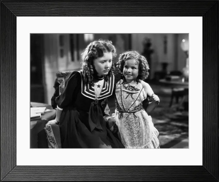Framed Print : HEIDI, Marcia Mae Jones, Shirley Temple, 1937, TM and copyright 20th Century Fox Film Corp. All rights reserved  /  Courtesy: Everett Collection