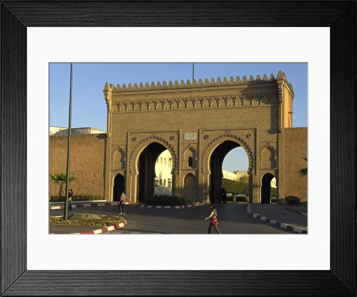 Framed Print : MOROCCO. Rabat. The Gate of Ambassadors leading to the premises of Royal Palace. AISA / Everett Collection**US SALES ONLY** Framed Print : MOROCCO. Rabat. The Gate of Ambassadors leading to the premises of Royal Palace. AISA / Everett Collection**US SALES ONLY**