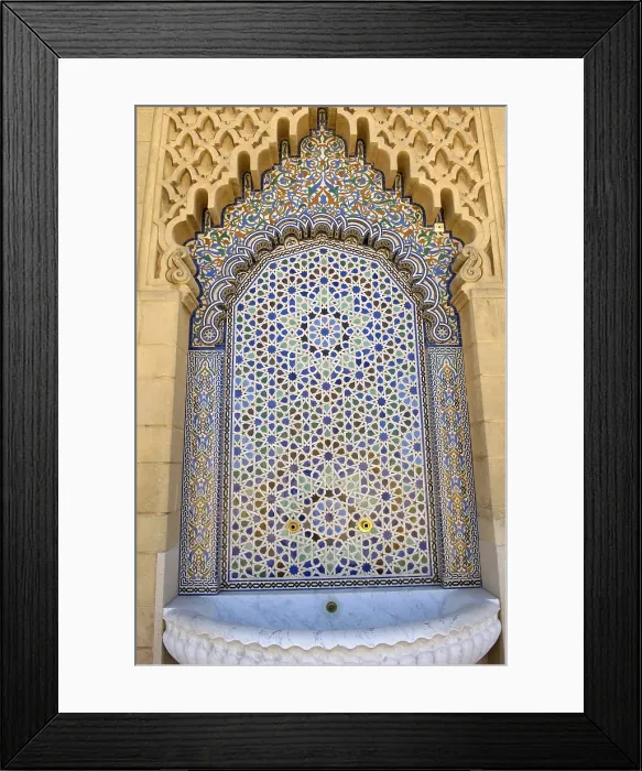 Framed Print : MOROCCO. Rabat. Detail of the fountain in the mosque of Le Tour Hassan and Mausoleum of Muhammad V. AISA / Everett Collection**US SALES ONLY** Framed Print : MOROCCO. Rabat. Detail of the fountain in the mosque of Le Tour Hassan and Mausoleum of Muhammad V. AISA / Everett Collection**US SALES ONLY**