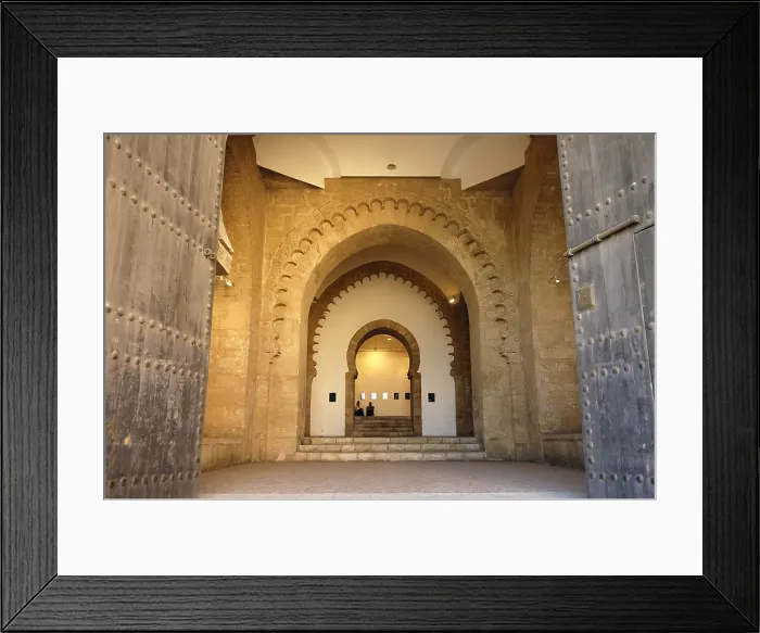Framed Print : MOROCCO. Rabat. Bab Oudaia (h. 1195), gate of the Kasbah. Islamic art. Architecture. AISA / Everett Collection**US SALES ONLY**