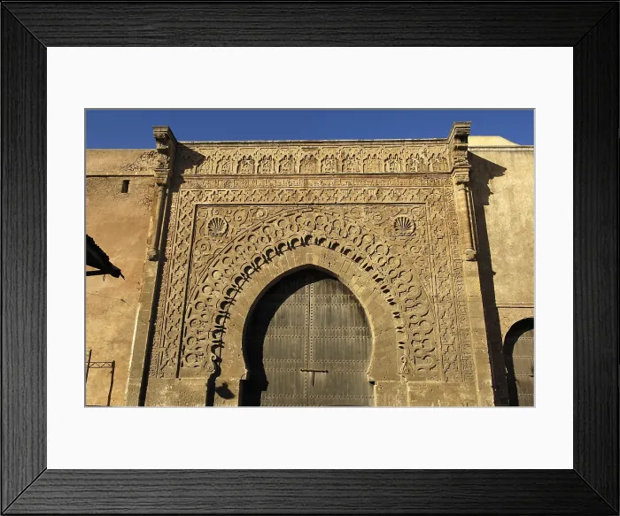 Framed Print : MOROCCO. Rabat. Bab Oudaia (h. 1195), gate of the Kasbah. Islamic art. Architecture. AISA / Everett Collection**US SALES ONLY**