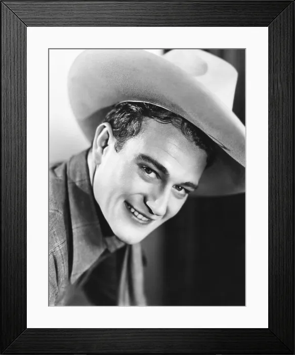 Framed Print : HAUNTED GOLD, John Wayne, 1932 Framed Print : HAUNTED GOLD, John Wayne, 1932