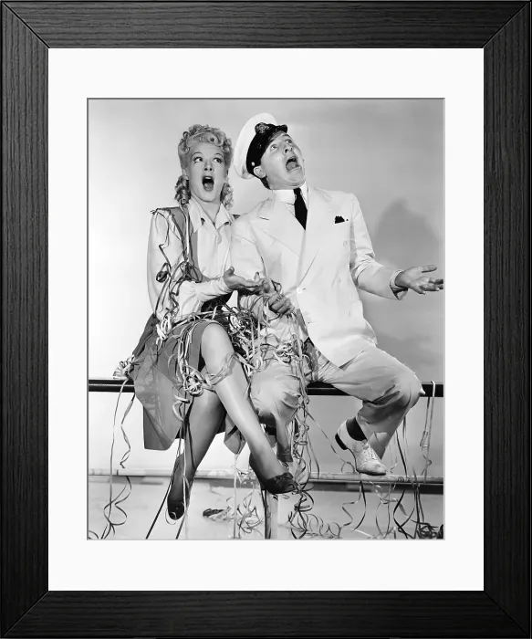 Framed Print : HAPPY GO LUCKY, from left, Betty Hutton, Eddie Bracken, 1943