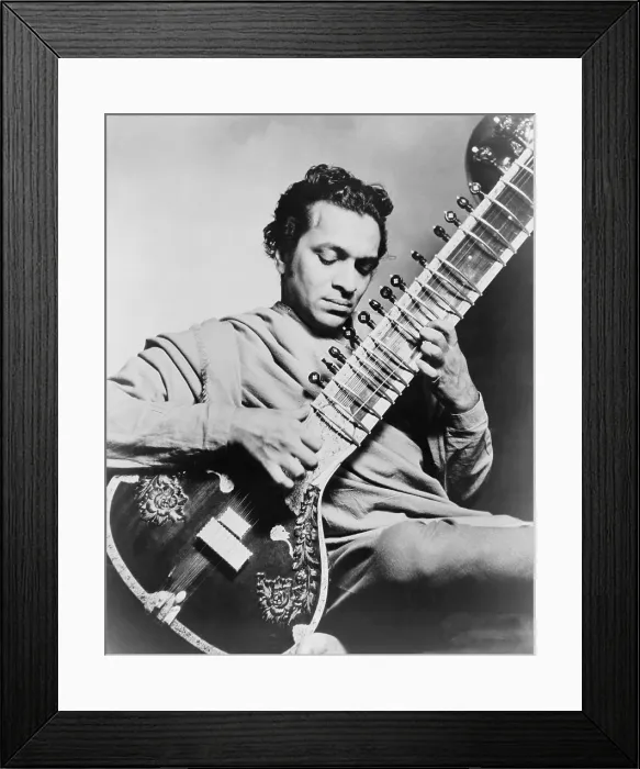 Framed Print : Ravi Shankar (b. 1920), playing the sitar. Shankar increased Western appreciation of traditional Indian music. 1957 Framed Print : Ravi Shankar (b. 1920), playing the sitar. Shankar increased Western appreciation of traditional Indian music. 1957