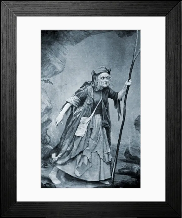 Framed Print : Charlotte Cushman (1816-1876), in costume as Meg Merrilies, a gypsy character from a poem by John Keats. Ca. 1860 Framed Print : Charlotte Cushman (1816-1876), in costume as Meg Merrilies, a gypsy character from a poem by John Keats. Ca. 1860