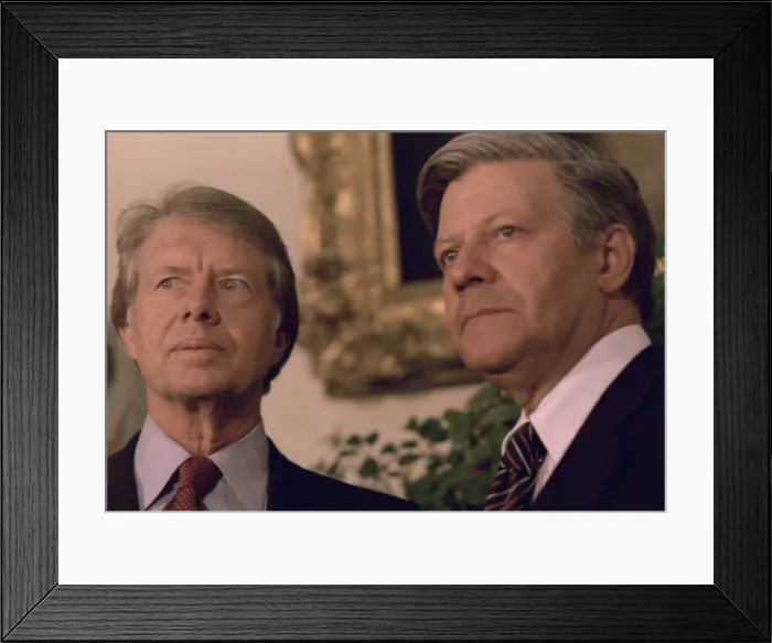 Framed Print : Jimmy Carter meeting with German Chancellor Helmut Schmidt in the White House Oval office. May 30 1978 Framed Print : Jimmy Carter meeting with German Chancellor Helmut Schmidt in the White House Oval office. May 30 1978