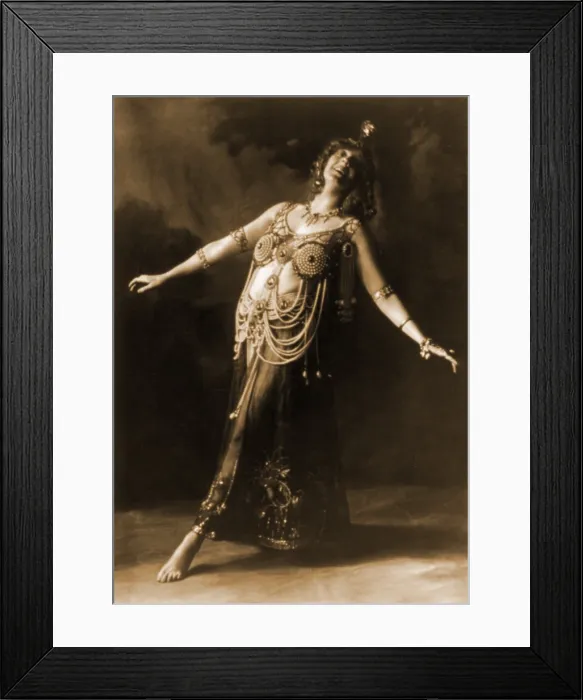 Framed Print : Gertrude Hoffmann (1876-1966), created a sensation when she performed as Salome in her scanty costume in vaudeville in 1909 Framed Print : Gertrude Hoffmann (1876-1966), created a sensation when she performed as Salome in her scanty costume in vaudeville in 1909
