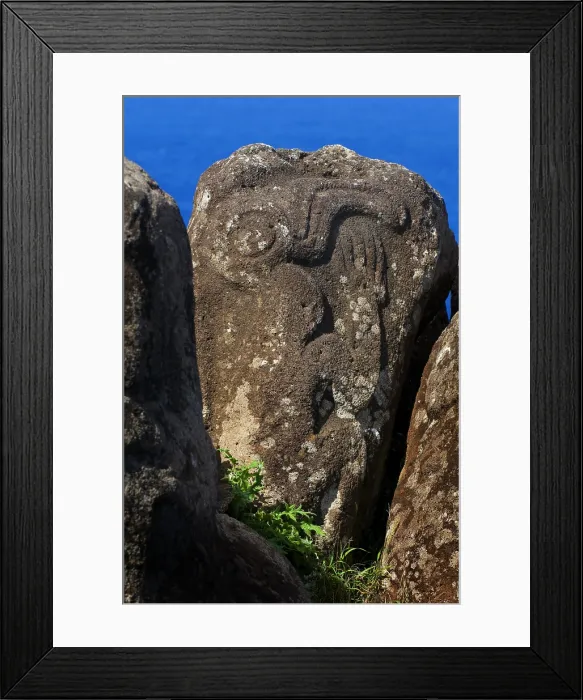 Framed Print : CHILE. VALPARAISO. Ahu Tongariki. Easter Island. Rapa Nui National Park. Orongo Framed Print : CHILE. VALPARAISO. Ahu Tongariki. Easter Island. Rapa Nui National Park. Orongo