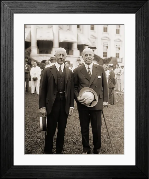Framed Print : Charles Francis Adams III (1866-1954), a direct descendent of President John Adams with Speaker of the House Nicholas Longworth in 1929 Framed Print : Charles Francis Adams III (1866-1954), a direct descendent of President John Adams with Speaker of the House Nicholas Longworth in 1929