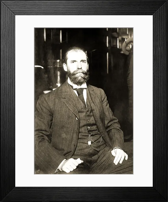 Framed Print : Charles E. Hughes (1862-1948), with the backing of President Theodore Roosevelt, successfully ran for Governor of New York against William Randolph Hearst in 1906