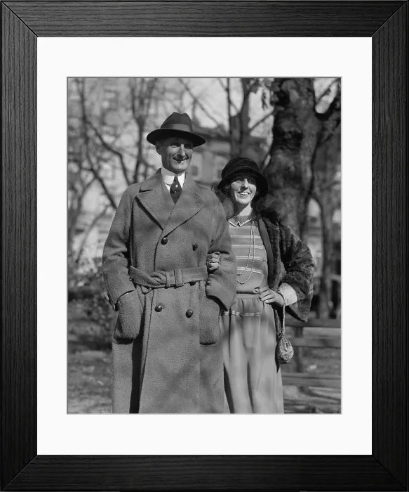 Framed Print : William McAdoo (1863-1941), with his wife, the former Eleanor Wilson, daughter of President Woodrow Wilson, circa 1920s
