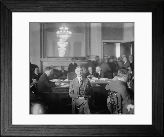 Framed Print : William McAdoo worked in his law firm after leaving the Wilson Cabinet, and among his clients was the Edward Doheny, one of the oil men involved in the Teapot Dome scandal