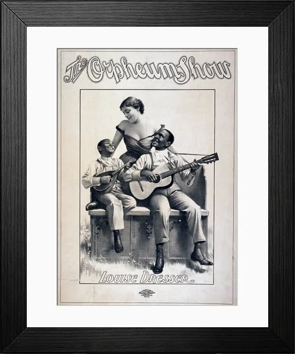 Framed Print : Vaudeville, Louise Dresser in the Orpheum Show, 1900