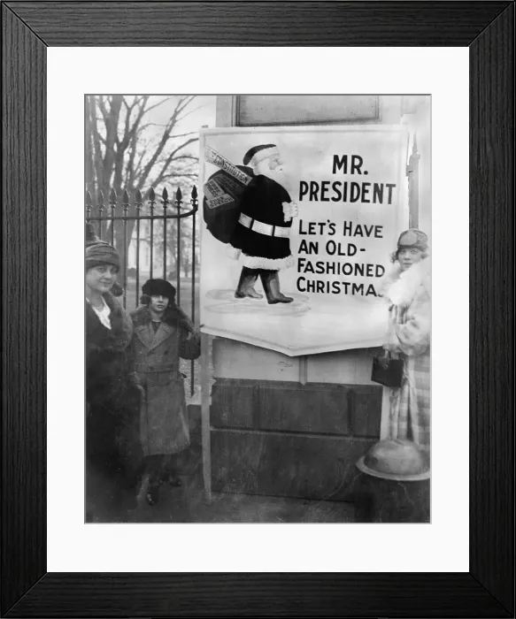 Framed Print : Women demonstrators requesting political amnesty outside the White House, The demonstrators sign says, Mr Framed Print : Women demonstrators requesting political amnesty outside the White House, The demonstrators sign says, Mr