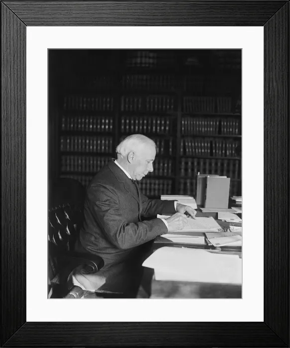 Framed Print : Willis Van Devanter (1859-1941), Associate Justice of the United States Supreme Court from 1911 to 1937. 1924 portrait in his office Framed Print : Willis Van Devanter (1859-1941), Associate Justice of the United States Supreme Court from 1911 to 1937. 1924 portrait in his office