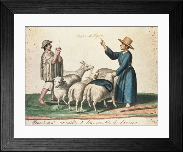Framed Print : MARTiNEZ COMPAnoN Y BUJANDA, Baltasar Jaime (1735-1797). Trujillo del Peru en el siglo XVIII. 1782 - 1785