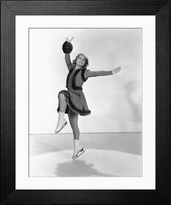 Framed Print : HAPPY LANDING, Sonja Henie, 1938, TM and copyright 20th Century Fox Film Corp. All rights reserved / Courtesy: Everett Collection Framed Print : HAPPY LANDING, Sonja Henie, 1938, TM and copyright 20th Century Fox Film Corp. All rights reserved / Courtesy: Everett Collection
