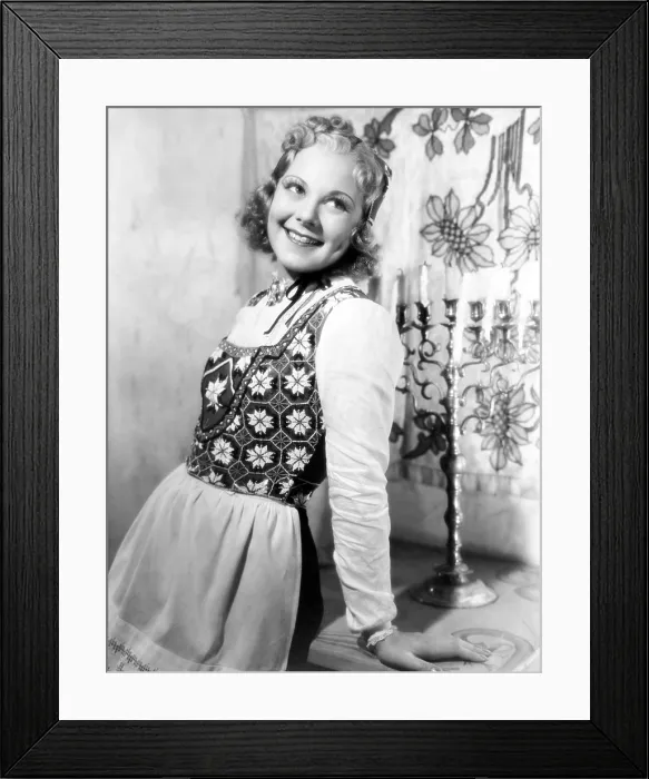 Framed Print : HAPPY LANDING, Sonja Henie, 1938, TM and copyright 20th Century Fox Film Corp. All rights reserved / Courtesy: Everett Collection Framed Print : HAPPY LANDING, Sonja Henie, 1938, TM and copyright 20th Century Fox Film Corp. All rights reserved / Courtesy: Everett Collection