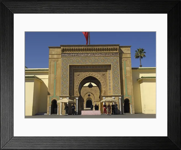 Framed Print : MOROCCO. Rabat. Entrance gate into the Royal Palace. AISA / Everett Collection**US SALES ONLY**