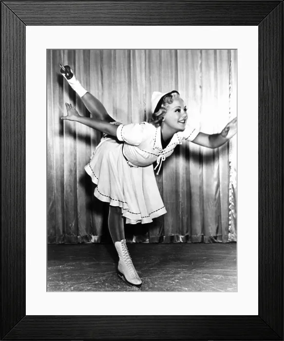 Framed Print : HAPPY LANDING, Sonja Henie, 1938, TM & Copyright 20th Century Fox Film Corp. / courtesy Everett Collection Framed Print : HAPPY LANDING, Sonja Henie, 1938, TM & Copyright 20th Century Fox Film Corp. / courtesy Everett Collection