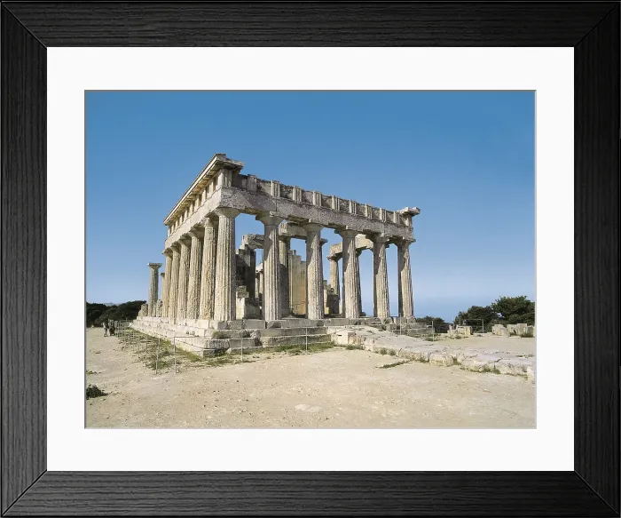 Framed Print : Aphaea Temple. 490 BC. GREECE. ATTICA. Egina Island. Classical Greek art. AISA / Everett Collection**US SALES ONLY**