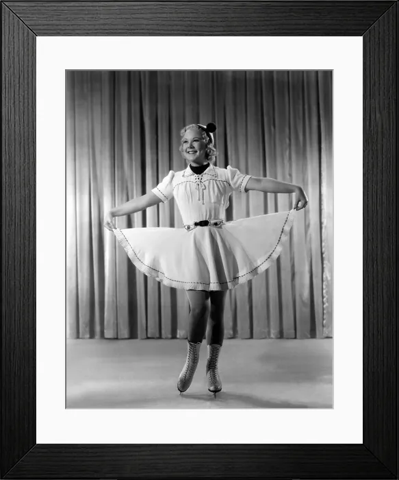 Framed Print : HAPPY LANDING, Sonja Henie, 1938, TM & Copyright 20th Century Fox Film Corp. / courtesy Everett Collection Framed Print : HAPPY LANDING, Sonja Henie, 1938, TM & Copyright 20th Century Fox Film Corp. / courtesy Everett Collection