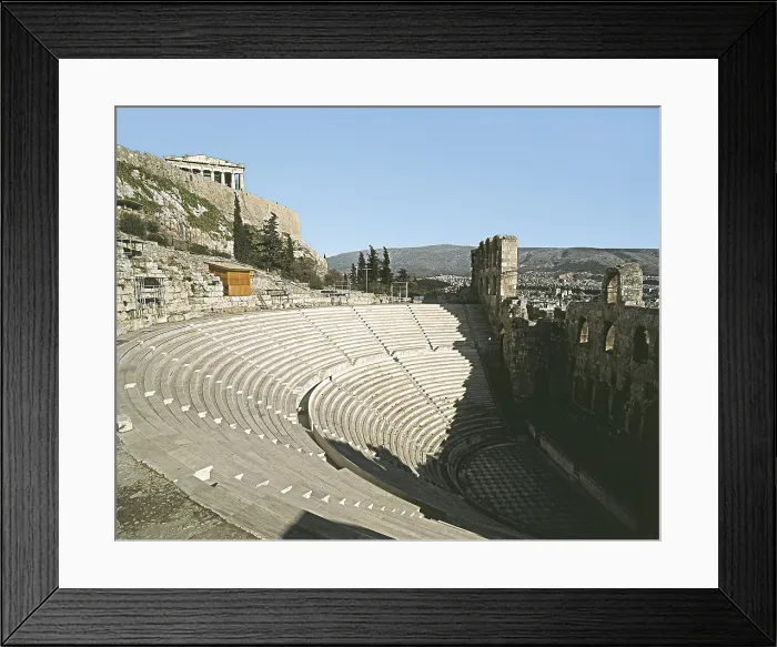 Framed Print : Odeon of Herodus Atticus. ca. 161 BC. GREECE. ATTICA. Athens. Acropolis. Classical Greek art. Architecture. AISA / Everett Collection**US SALES ONLY** Framed Print : Odeon of Herodus Atticus. ca. 161 BC. GREECE. ATTICA. Athens. Acropolis. Classical Greek art. Architecture. AISA / Everett Collection**US SALES ONLY**