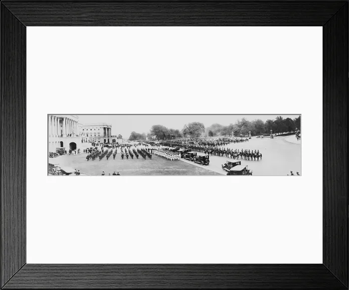 Framed Print : President Warren Harding's (1865-1923) funeral, a panoramic view of the ceremonies at the U.S. Capitol, Washington, D.C. August 8, 1923