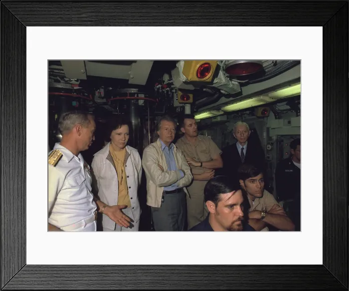 Framed Print : Rosalynn Carter Jimmy Carter and Admiral Hyman Rickover aboard the submarine USS Los Angeles Framed Print : Rosalynn Carter Jimmy Carter and Admiral Hyman Rickover aboard the submarine USS Los Angeles