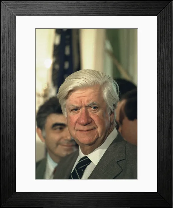 Framed Print : Thomas Tip O'Neill 1912-1994 was Speaker of the House from 1977-87 in the Carter and Reagan administration