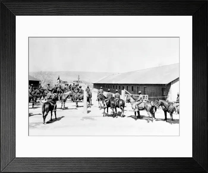 Framed Print : Buffalo soldiers of the Tenth U.S. Cavalry at the time of their participation in the punitive expedition into Mexico in 1916-1917. Fort Huachuca, Cochise County, AZ Framed Print : Buffalo soldiers of the Tenth U.S. Cavalry at the time of their participation in the punitive expedition into Mexico in 1916-1917. Fort Huachuca, Cochise County, AZ