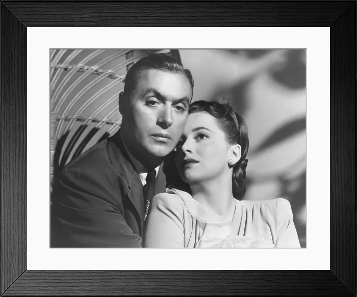Framed Print : HOLD BACK THE DAWN, from left: Charles Boyer, Olivia de Havilland, 1941
