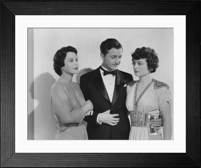 Framed Print : H.M. PULHAM, ESQ. from left: Hedy Lamarr, Robert Young, Ruth Hussey, 1941