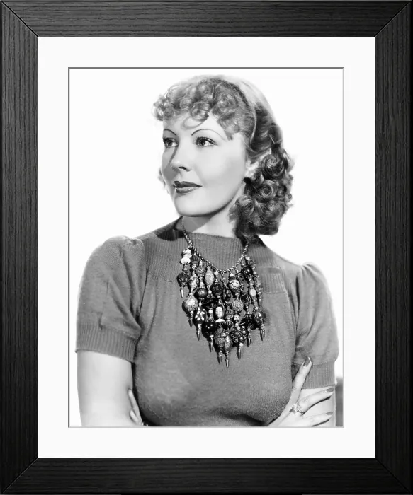Framed Print : THE HOUSE ACROSS THE BAY, Gladys George, wearing a charm necklace, 1940 Framed Print : THE HOUSE ACROSS THE BAY, Gladys George, wearing a charm necklace, 1940