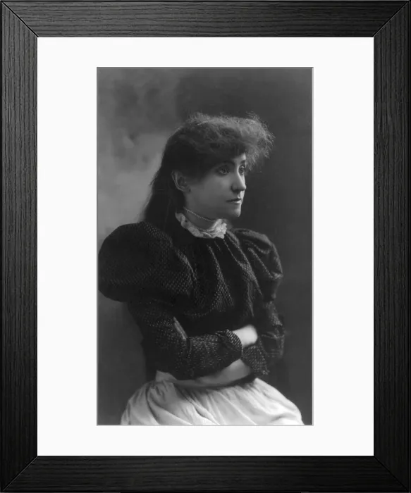 Framed Print : Minnie Maddern Fiske (1865-1932), American actress, among the best of her generation, was noted for her realistic acting style
