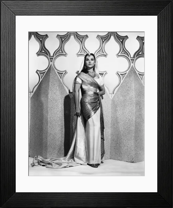 Framed Print : THE LOVES OF OMAR KHAYYAM, Debra Paget, 1957