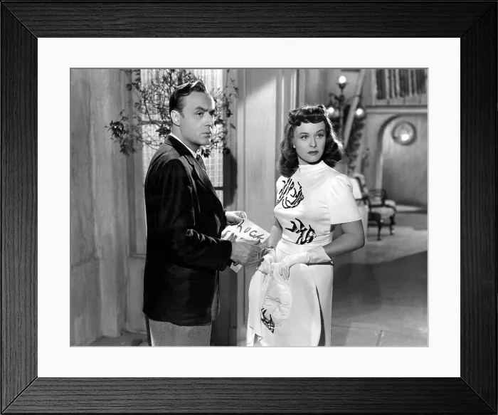Framed Print : HOLD BACK THE DAWN, Charles Boyer, Paulette Goddard, 1941