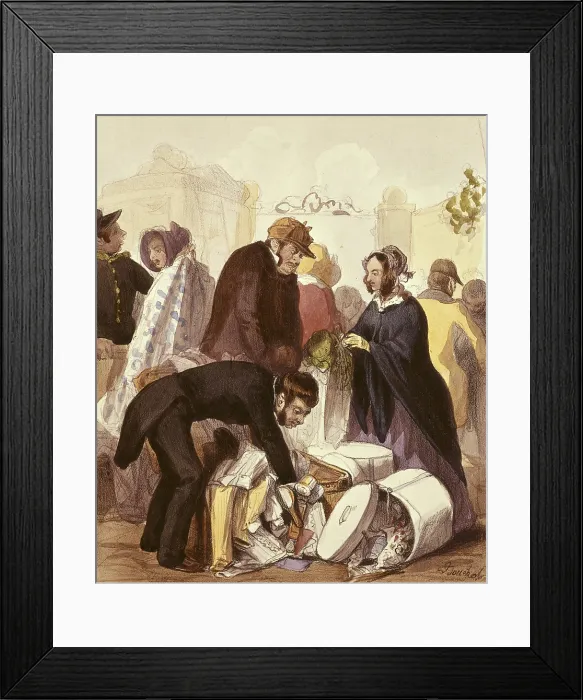 Framed Print : Le douane (customs).Engraving by Bouchot, 1830. FRANCE. Paris. Musee Carnavalet (Carnavalet Museum). - BeBa / Iberfoto / Everett Collection (179328)**US SALES ONLY** Framed Print : Le douane (customs).Engraving by Bouchot, 1830. FRANCE. Paris. Musee Carnavalet (Carnavalet Museum). - BeBa / Iberfoto / Everett Collection (179328)**US SALES ONLY**