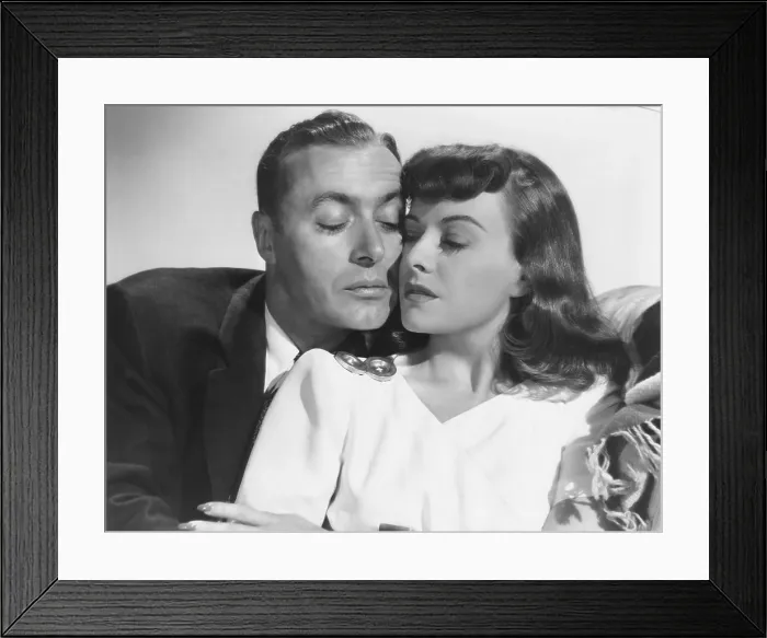 Framed Print : HOLD BACK THE DAWN, from left: Charles Boyer, Paulette Goddard, 1941