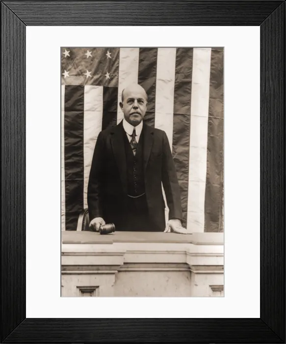 Framed Print : Nicholas Longworth (1864-1931), as House Speaker. He was a strong leader, pursuing a conservative fiscal agenda during the prosperous 1920s