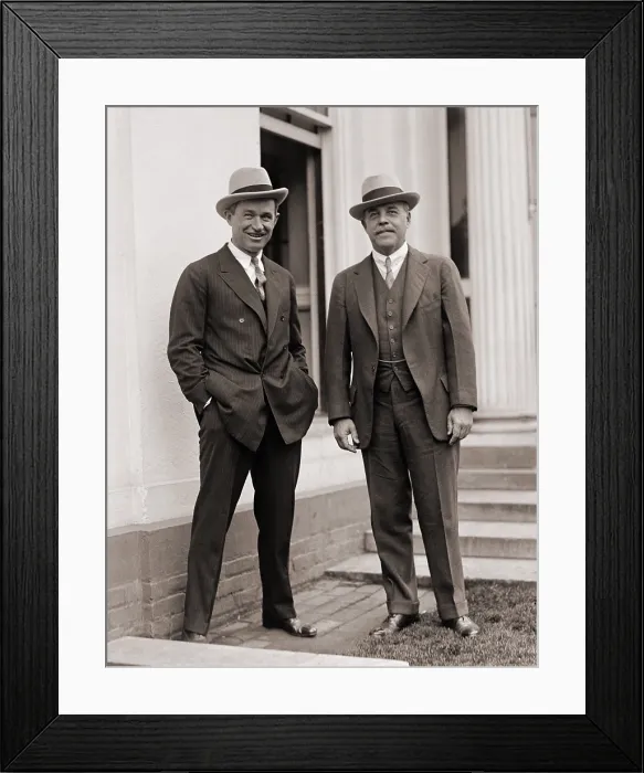 Framed Print : Will Rogers, a popular actor and journalist, was often in Washington, D.C. and welcomed by notables. Rogers poses with Speaker of the House, Nicholas Longworth. 1925 Framed Print : Will Rogers, a popular actor and journalist, was often in Washington, D.C. and welcomed by notables. Rogers poses with Speaker of the House, Nicholas Longworth. 1925