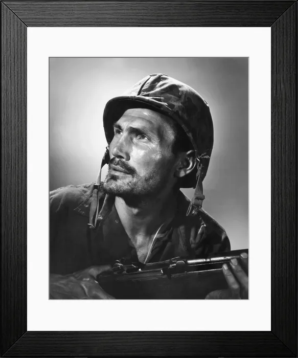 Framed Print : HALLS OF MONTEZUMA, Jack Palance, 1950, TM & Copyright 20th Century Fox Film Corp. / courtesy Everett Collection
