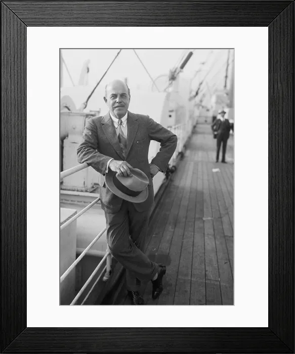 Framed Print : Nicholas Longworth (1883-1931), sided with the conservatives during the Republican Party's Theodore Roosevelt lead split in 1912