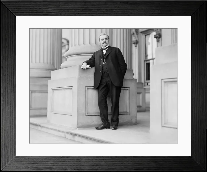 Framed Print : George W. Norris (1866-1944), Nebraska Senator, was a Progressive Republican who supported Democratic Presidential candidates Al Smith in 1928, and Franklin Roosevelt in 1932