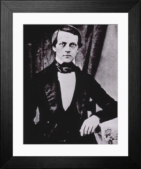 Framed Print : Hermann von Helmholtz (1821-94), German scientist as a young man. Ca. 1850 Framed Print : Hermann von Helmholtz (1821-94), German scientist as a young man. Ca. 1850