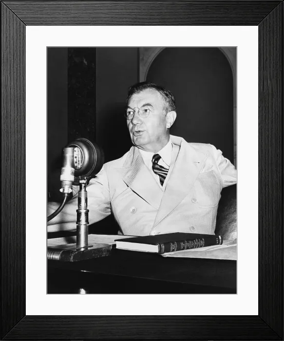 Framed Print : Robert H. Jackson (1892-1954), Associate Justice of the United States Supreme Court from 1941 to 1954. Jackson served as chief U.S