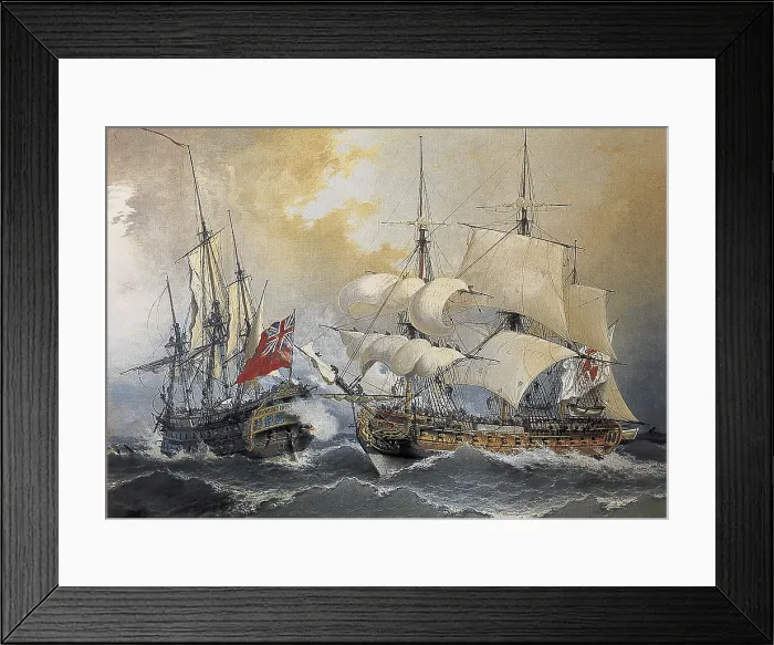 Framed Print : LEZO, Blas de (1687-1741). Spanish sailor. Capture of the English frigate 'Stanhope' by Don Blas de Lezo. Engraving. SPAIN. Madrid. Navy Museum Framed Print : LEZO, Blas de (1687-1741). Spanish sailor. Capture of the English frigate 'Stanhope' by Don Blas de Lezo. Engraving. SPAIN. Madrid. Navy Museum