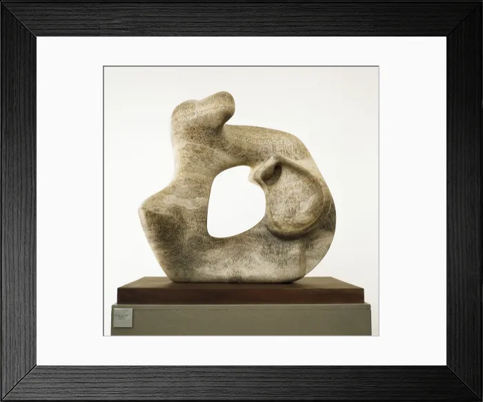 Framed Print : MOORE, Henry (1898-1986). Mother and child. 1978. Sculpture on marble. AISA / Everett Collection - Image has fine art copyright